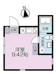 Casa Blanche 武蔵小山【3階】の間取り