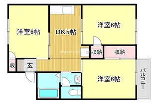 クッキィーB【2階】の間取り
