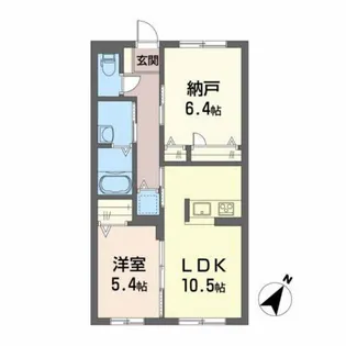 レインボーヒルズ【1階】の間取り