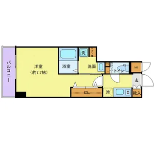 ハーモニーレジデンス新宿EAST【4階】の間取り