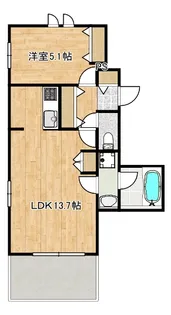 仮称)生田1丁目ヘーベルメゾン【3階】の間取り