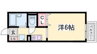 セジュール鈴蘭台【2階】の間取り