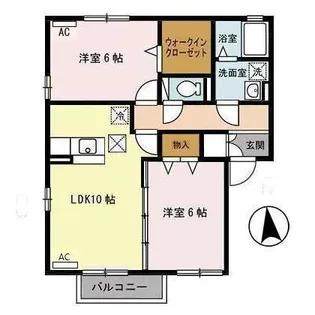 ブランファサードE【1階】の間取り