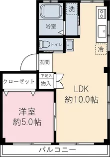 渡辺マンション【4階】の間取り
