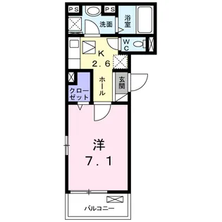 ベルB【1階】の間取り