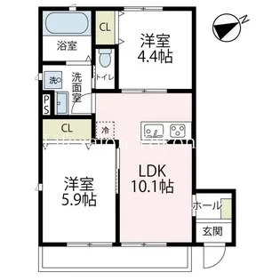 rana kusunoki【1階】の間取り