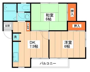 パトニーハイツ【2階】の間取り