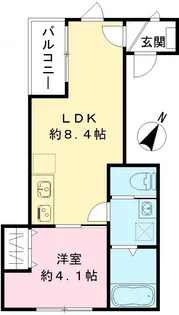 仮称六本木ルガロ【3階】の間取り