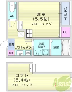 INSPIRE Philippians 4:13【2階】の間取り