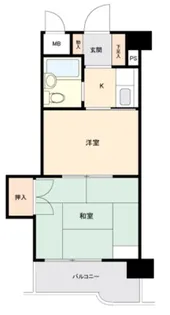 第壱六ユーセードムス南浦和【2階】の間取り