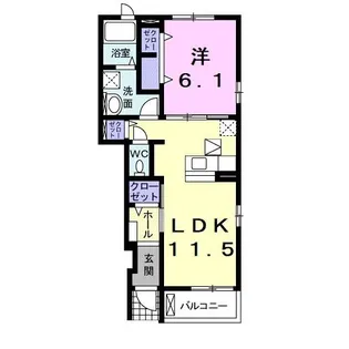 イリーデ・カーサ【1階】の間取り