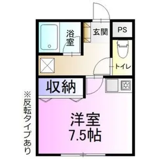 Kシティハイツ【1階】の間取り