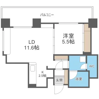 サンタの館N11【10階】の間取り