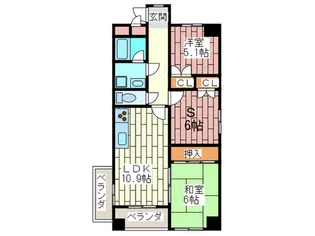 ヴィティユメゾン成尾【9階】の間取り