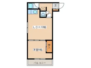 第1粕谷マンション【1階】の間取り