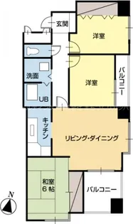 シティウエストコート【10階】の間取り