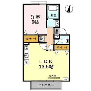 プレジール・ヌーヴェル【1階】の間取り