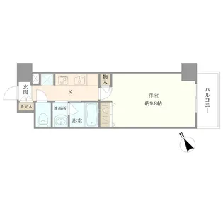 BUENA万代4【4階】の間取り