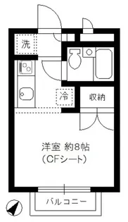サニーコートかしわぎ(定借)【2階】の間取り