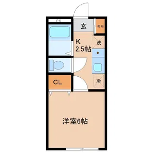 メゾンルミエール【2階】の間取り