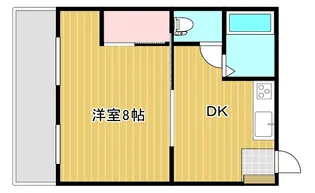 ヴィラグレイス A【4階】の間取り