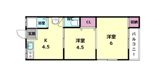 伏見荘【2階】の間取り