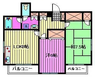 グリーンパレス【5階】の間取り