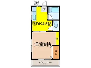 第13高根ハウス【2階】の間取り