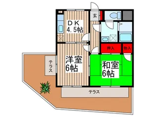 スターフィールドB棟【1階】の間取り