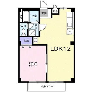 メルベーユ宮 B【1階】の間取り