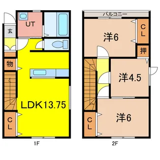 豊岡7-2B新築の間取り