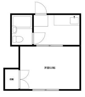 コーポ福田A棟【2階】の間取り