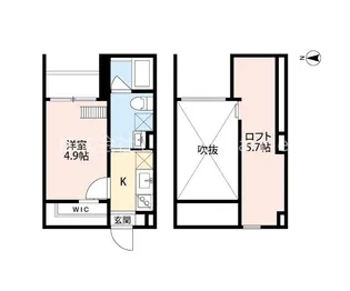 Y’svillage馬場通(ワイズビレッジババトオリ)【1階】の間取り