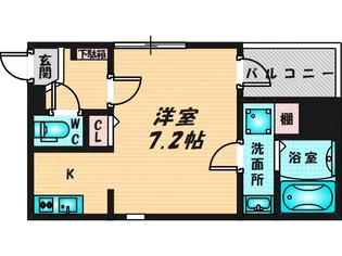 ハーモニーテラス御厨中【1階】の間取り