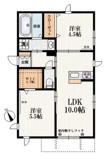 ショコラディエール【1階】の間取り