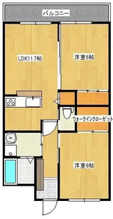 パークサイド嘉島【2階】の間取り