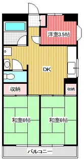 ルミナール和希【4階】の間取り