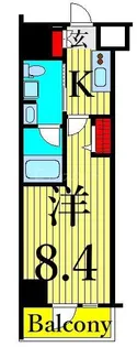 ジェノヴィア三ノ輪IIスカイガーデン【1階】の間取り