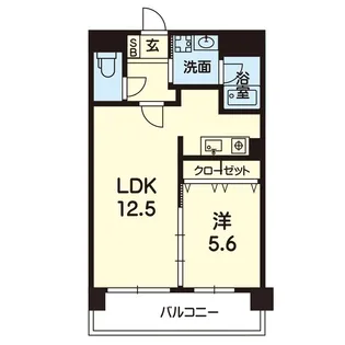 コンシェリア九品寺【4階】の間取り