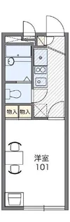 レオパレス王子山の手町【2階】の間取り