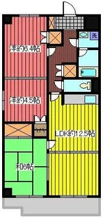 ヴァーテクスカワグチ【2階】の間取り