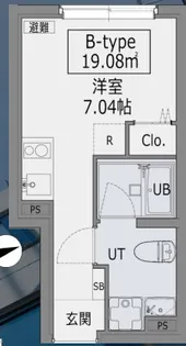 Heureux西日暮里【4階】の間取り