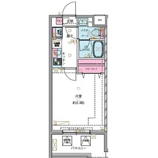 GENOVIA亀戸4スカイガーデン【3階】の間取り