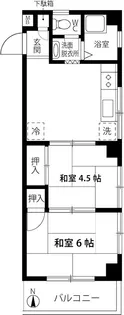 常盤台セイワハイム【3階】の間取り