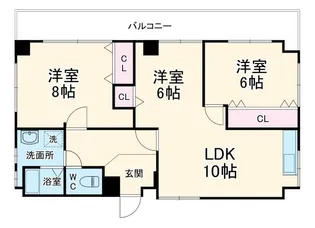 ロートス・ハウス西町【2階】の間取り