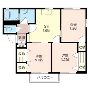 アイリススクエア【2階】の間取り