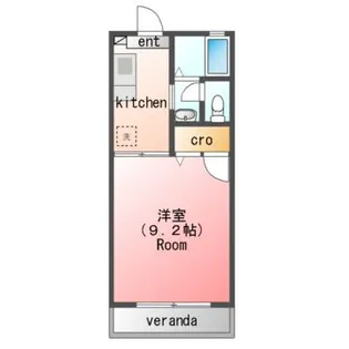 メゾンサンフラワーC【1階】の間取り