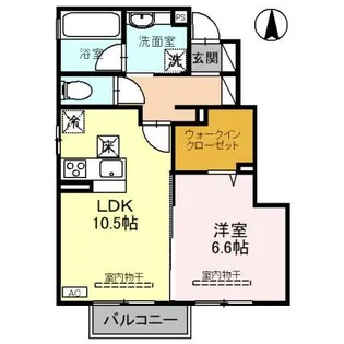 トレジャー・ライト【1階】の間取り