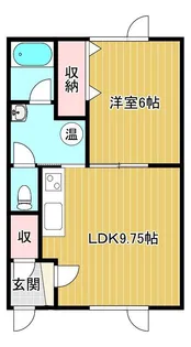 ミレニアムハイツ【1階】の間取り