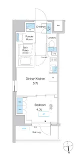 プレディアコート小岩【6階】の間取り